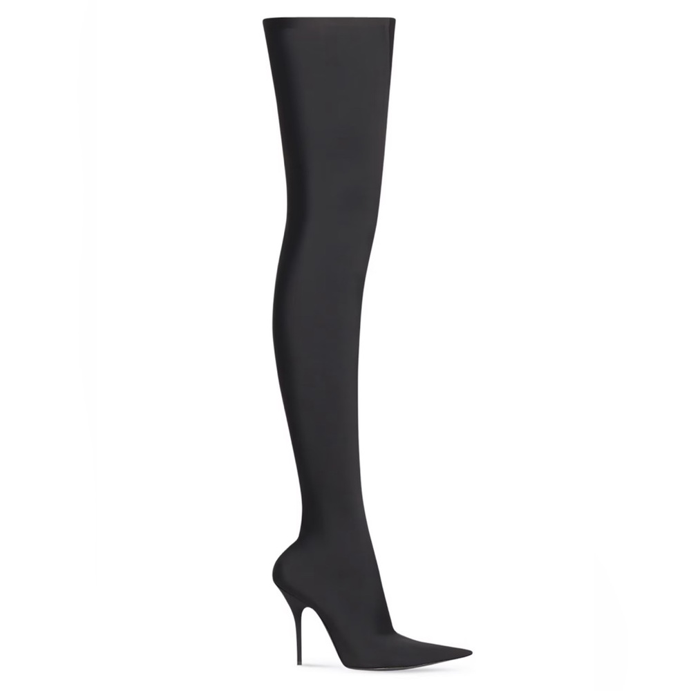 Balenciaga Knife 110MM OVER THE KNEE BOOT Black